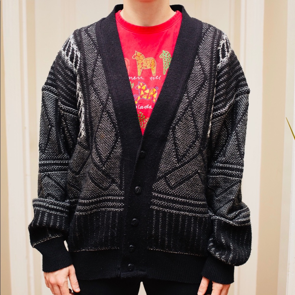 Funky Vintage Knitted Cardigan